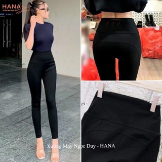 Quần Legging Cạp Cao nữ chất Umi Hàn dày dặn co giãn tốt loại 1 xịn dáng quần legging dài nâng mông gen bụng ôm