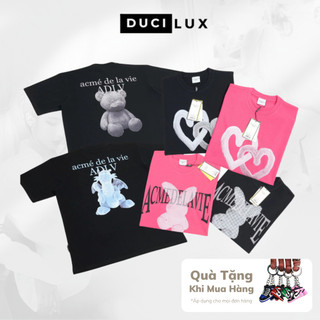 Áo thun ADLV Fuzzy SS24 In Hình Nhiều Mẫu Hottrend - Áo phông Form rộng Tay lỡ Unisex 100%Cotton