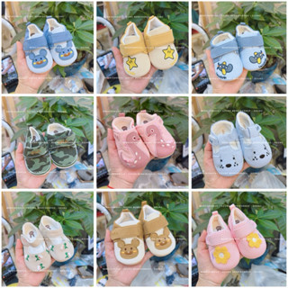  UALAROGO - Giày tập đi vải mềm cho bé trai bé gái 