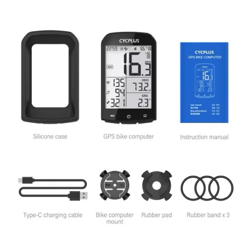 Đồng hồ CYCPLUS M1 đồng hồ đo chỉ số đạp xe dùng sóng vệ tinh GPS công tơ mét xe đạp kháng nước IPx6