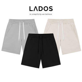 Quần Short Thun Nam Vải Nỉ Chân Cua Lados 14136 - chất liệu co giãn, mềm mại forrm basic trẻ trung