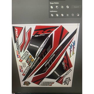 Tem Blade RC đỏ đen