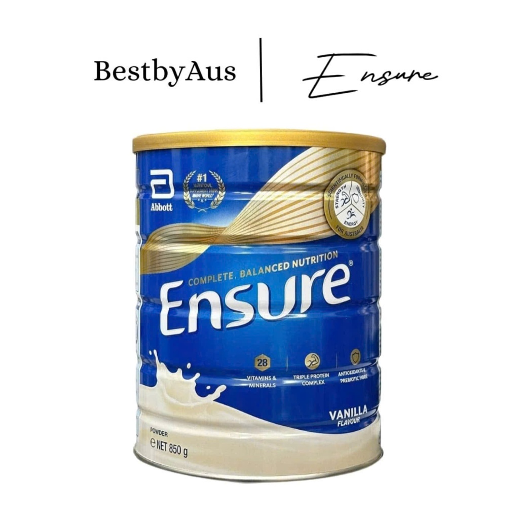 [ENSURE] Sữa Ensure Úc 850g vị vani mẫu mới