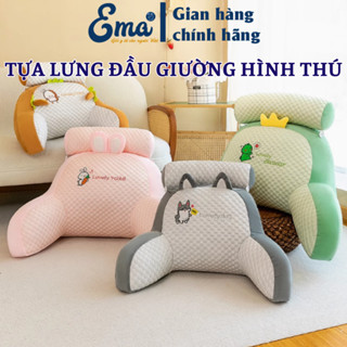 Gối tựa lưng đầu giường hình thú dễ thương EMA chống đau mỏi lưng - Kích thước 65x40x30cm