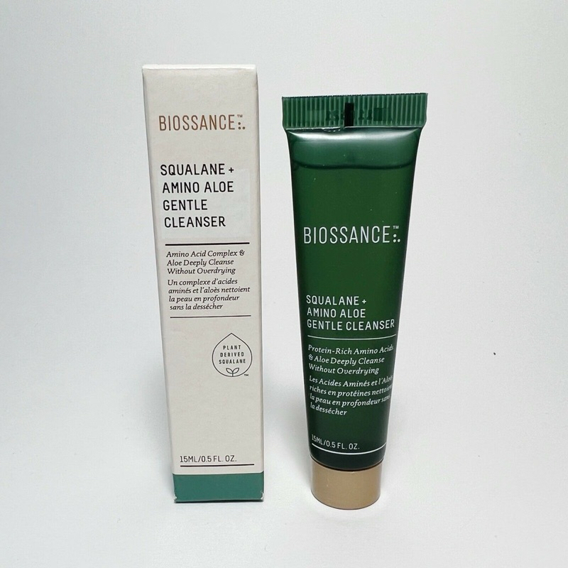 Sữa rửa mặt Biossance Squalane + Elderberry Jelly Cleanser 15ml