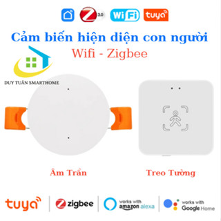 Cảm biến hiện diện cơ thể con người TUYA WIFI - ZIGBEE âm trần / treo tường