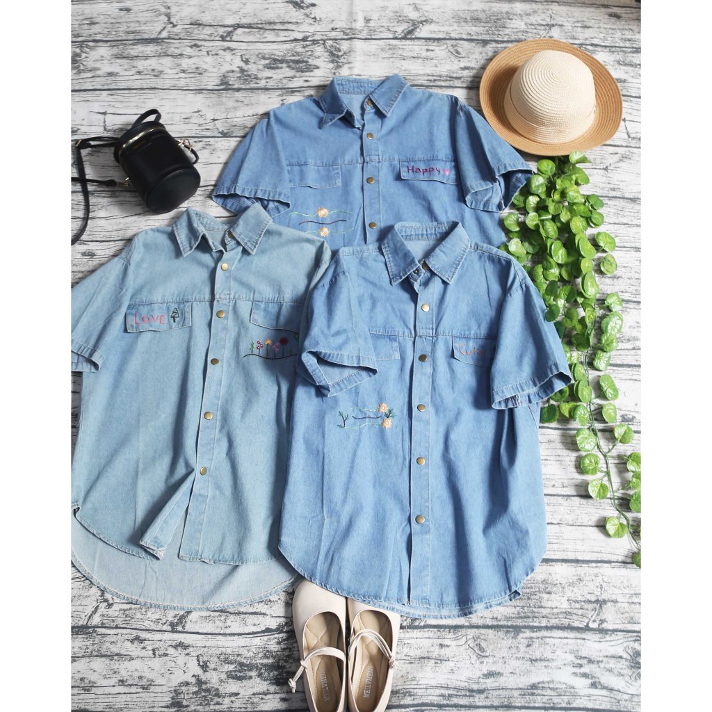 ÁO SƠ MI DENIM CỘC