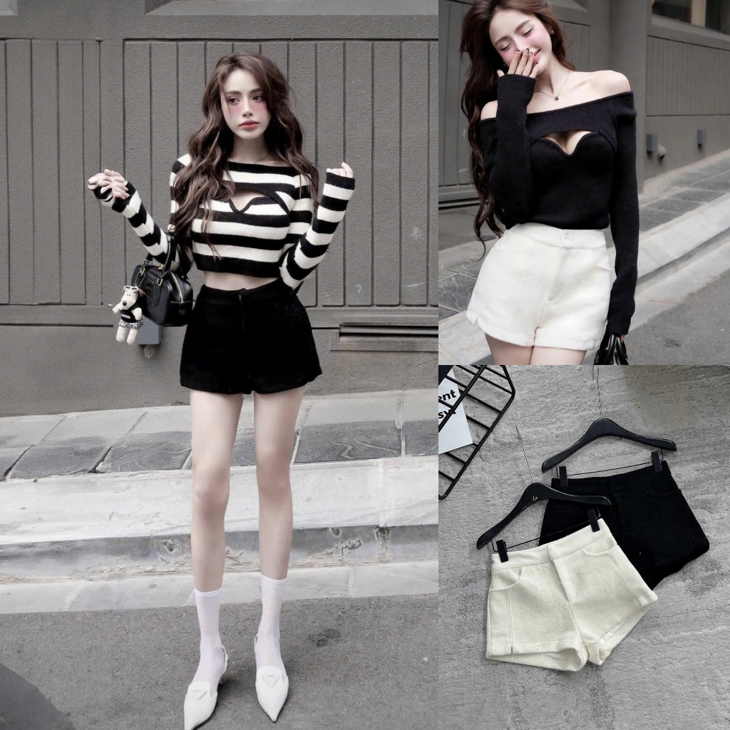 Quần short sooc dạ xẻ basic UMEE STORE QCCC QCL1 QS0318 6352 6998