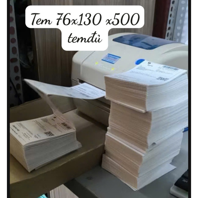 Tem nhiệt tệp 76x130 số lượng 500 tem /1 tệp giá tốt