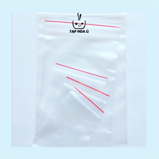 [SẴN] 100G TÚI ZIP CHỈ ĐỎ SIZE 5x7