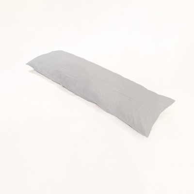 Vỏ Gối Ôm Washed Cotton Trơn (Có Khóa Kéo) MUJI