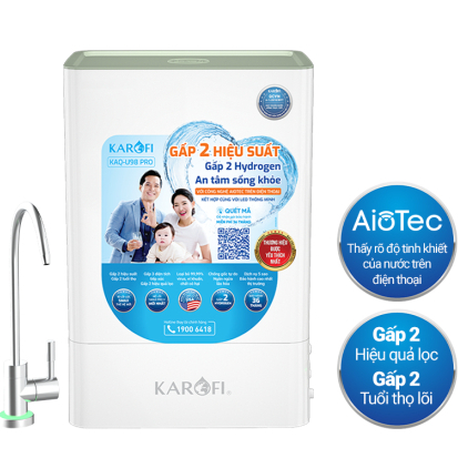 Máy lọc nước RO Karofi KAQ-U98 Công nghệ thông minh AioTec: giám sát từ xa