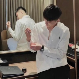 Áo Sơ Mi Rap Laura en Bản Thêu Logo Ngựa Đơn Gỉan Áo Cực Nét, áo sơ mi nam nữ xu hướng thời trang mới