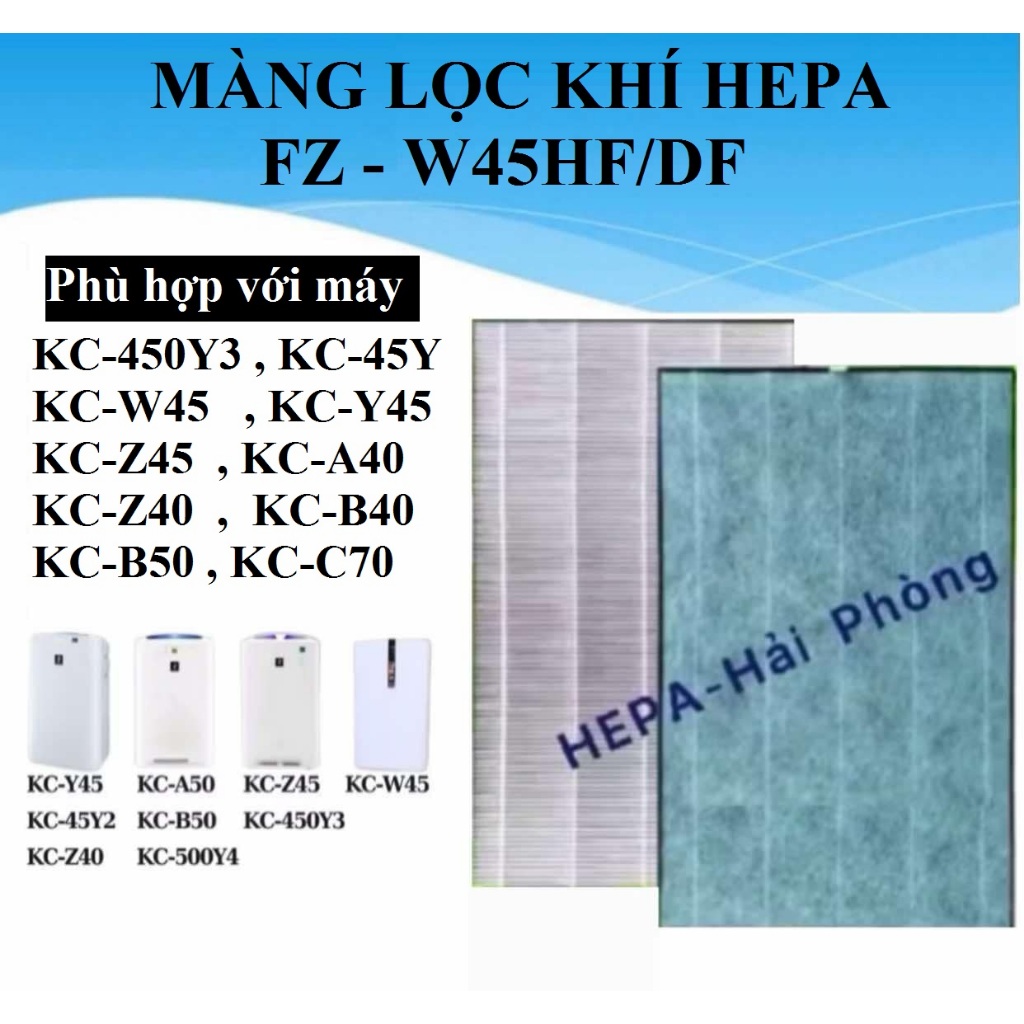 Màng lọc Hepa  KC-W45 ( 370 * 235 * 32 )