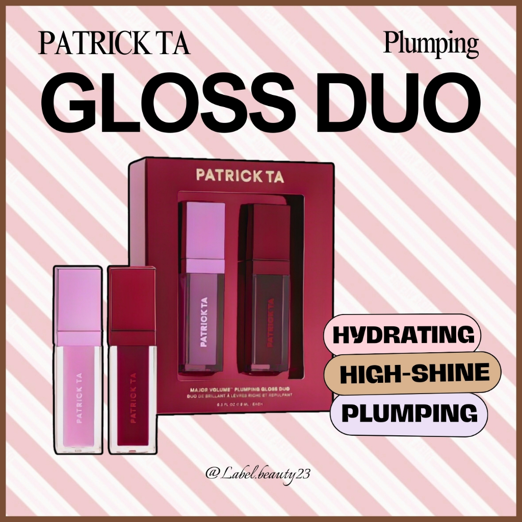 SẴN ✨ Set son Patrick Ta Major Volume™ Plumping Gloss Duo - 𝐋𝐚𝐛𝐞𝐥.𝐛𝐞𝐚𝐮𝐭𝐲 ✨