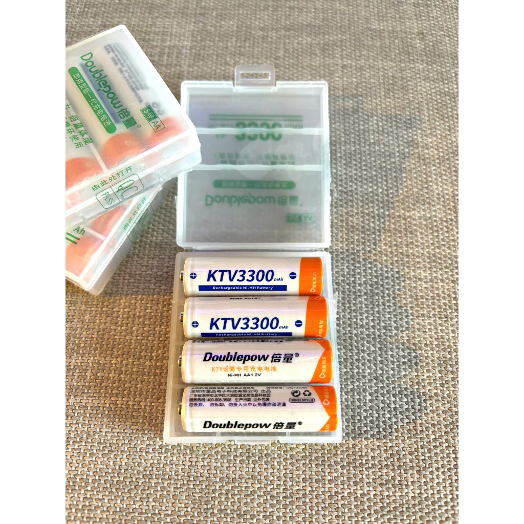 Hộp 4 viên Pin sạc AA DoublePow 3300mAh