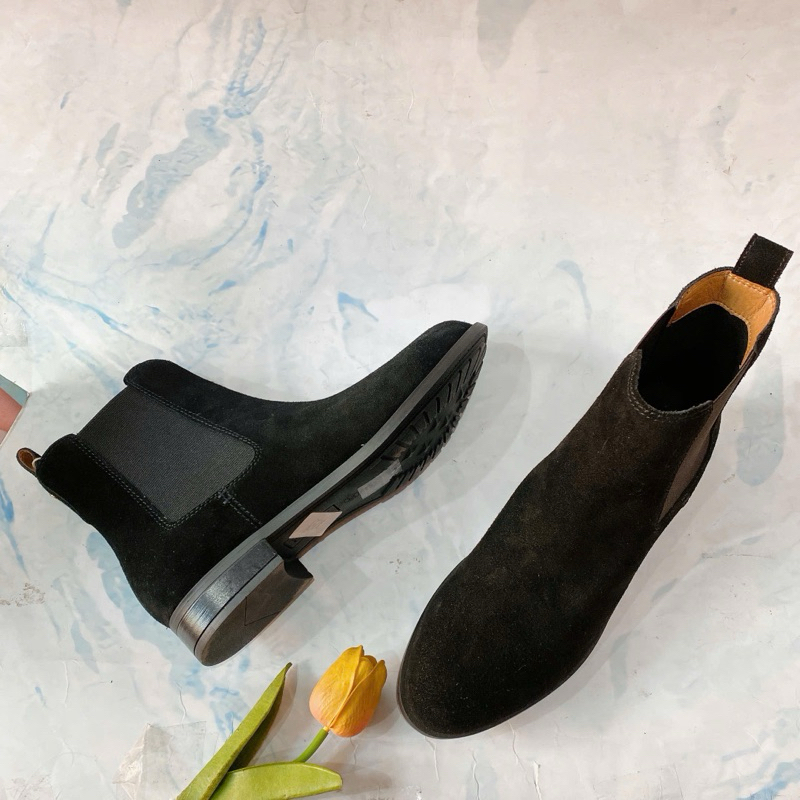 Giày bốt nữ boot cổ ngắn gót thấp 2cm chính hãng Pace đế soft fit siêu êm chống trượt (ảnh thật)