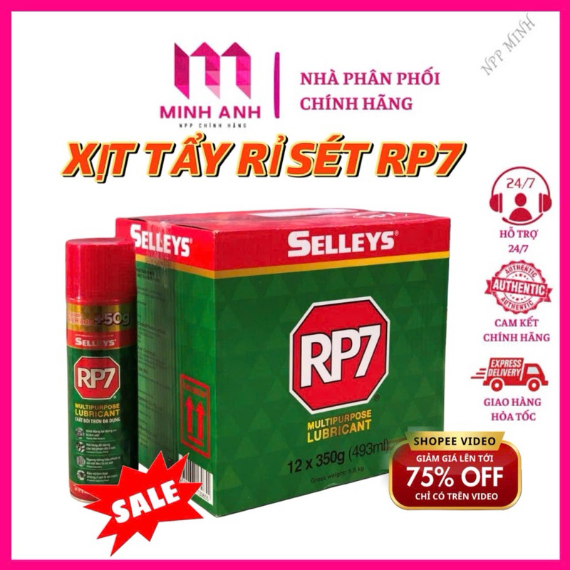 [HOẢ TỐC] RP7 CHÍNH HÃNG 350g/ 175g Selleys Xịt Chống rỉ sét - Xịt Dưỡng Sên, Bôi Trơn, Vệ Sinh Sên