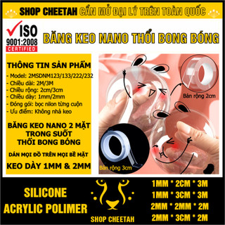 Băng keo Nano thổi bong bóng – Băng dính đa năng Dolphin dán mọi bề mặt – Thổi bóng bay