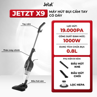  Máy hút bụi cầm tay có dây 3in1 JETZT X9 lực hút 19.000PA hệ thống lọc bụi đa tầng 