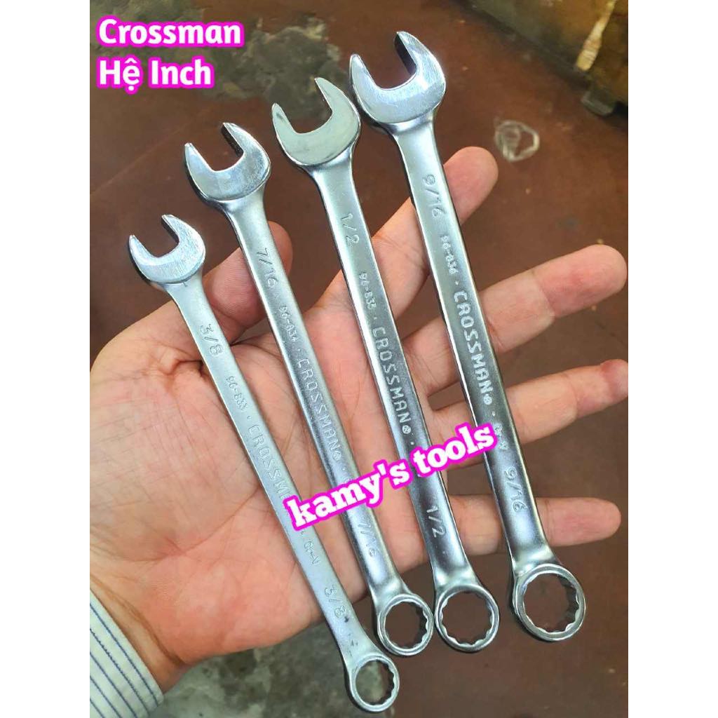Cờ lê vòng miệng hệ inch Crossman 3/8 7/16 1/2 9/16 5/8 11/16 3/4 13/16 7/8 15/16 1 inch