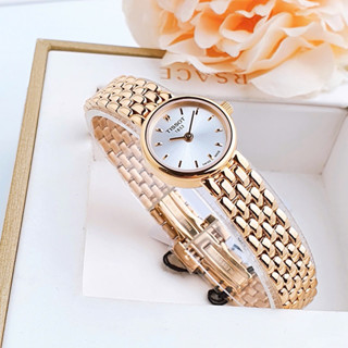  ĐỒNG HỒ NỮ CHÍNH HÃNG Tissot T058.009.33.031.01 Quartz White Dial Gold Stainless Lovely Watch For Women 