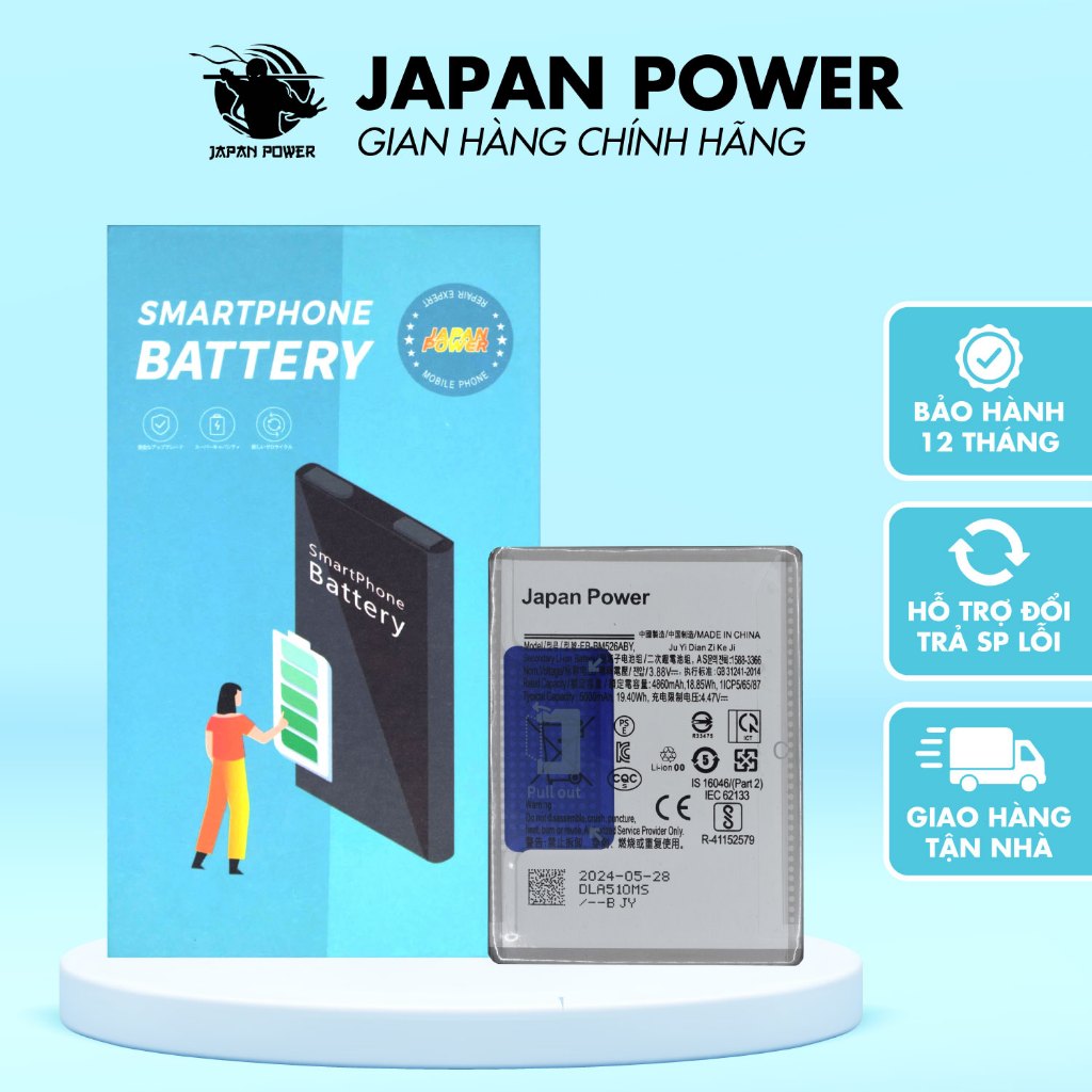 Pin Samsung BM526ABY / M526 An Toàn Cho Samsung A23 2022, A23 5G, A73 5G, F23 5G, M23, M33 , M52 5G,