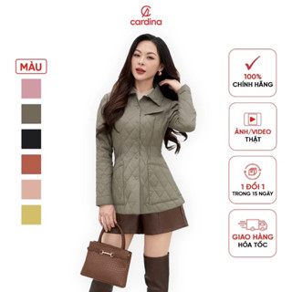 Áo phao nữ CARDINA trần bông cao cấp siêu nhẹ thiết kế dáng lửng trẻ trung trendy 4PLF03