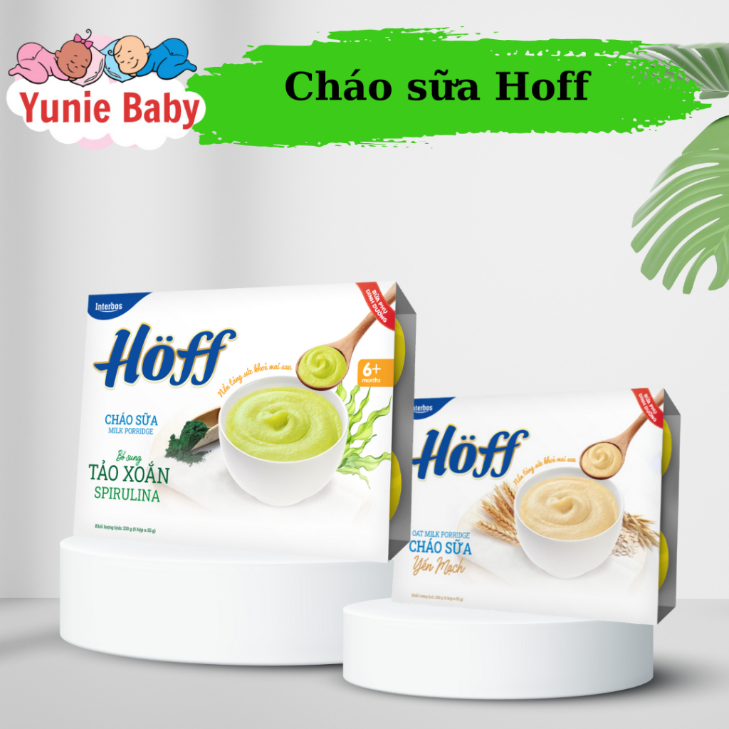 [Vỉ 6 hộp] Cháo Sữa Phô Mai - Yến Mạch Hoff cho bé