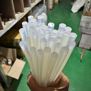 Combo 10 Cây Keo Nến Silicon Nhỏ 0.6x26cm / Keo Nến Lớn 1x22cm