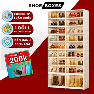  Tủ đựng giày dép SHOE BOX 9 tầng - 36 đôi Tủ giày nhựa ABS có bánh xe  BẢO HÀNH 36 THÁNG  