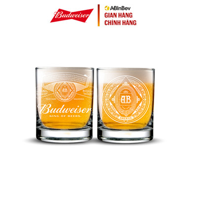 [Grocery Gift]Combo 2 Ly Thủy Tinh Budweiser 325ml