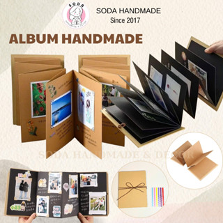 [Size to] Album Handmade Ziczac Scrapbook DIY Accordion tự trang trí tặng kỉ niệm,sinh nhật