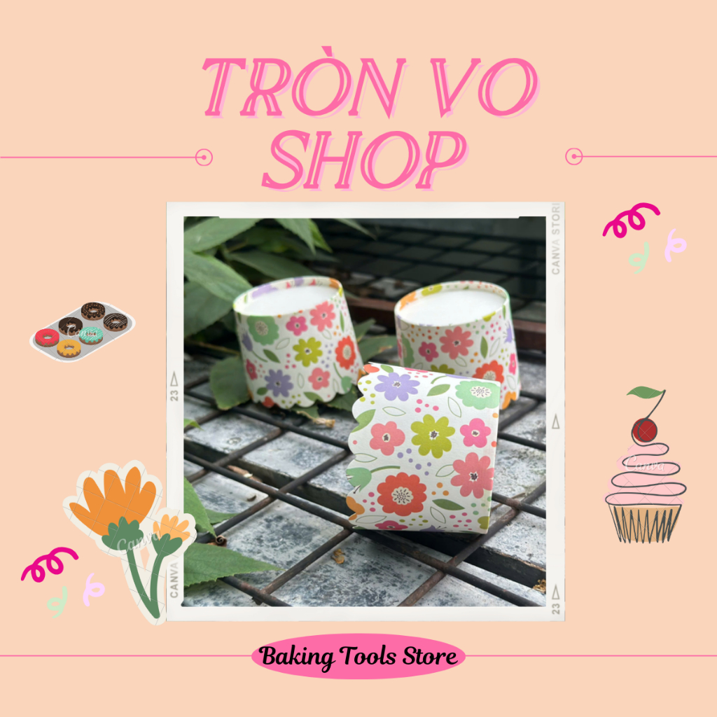 Cup giấy lớn size 7*6*6cm [50c/lốc-60 cây/thùng]