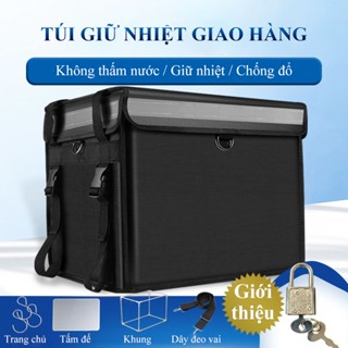 Túi giao hàng xe máy cho shipper túi giao đa năng giữ nhiệt bảo quản thực phẩm dung tích 32L 48L siêu tiện lợi