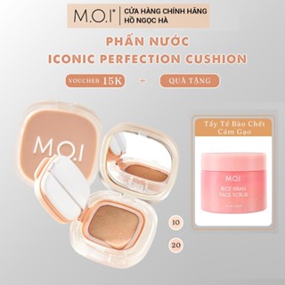 Phấn nước MOI phên bản giới hạn Hồ Ngọc Hà ICONIC PERFECTION CUSHION + Tặng tẩy tế bào chết môi