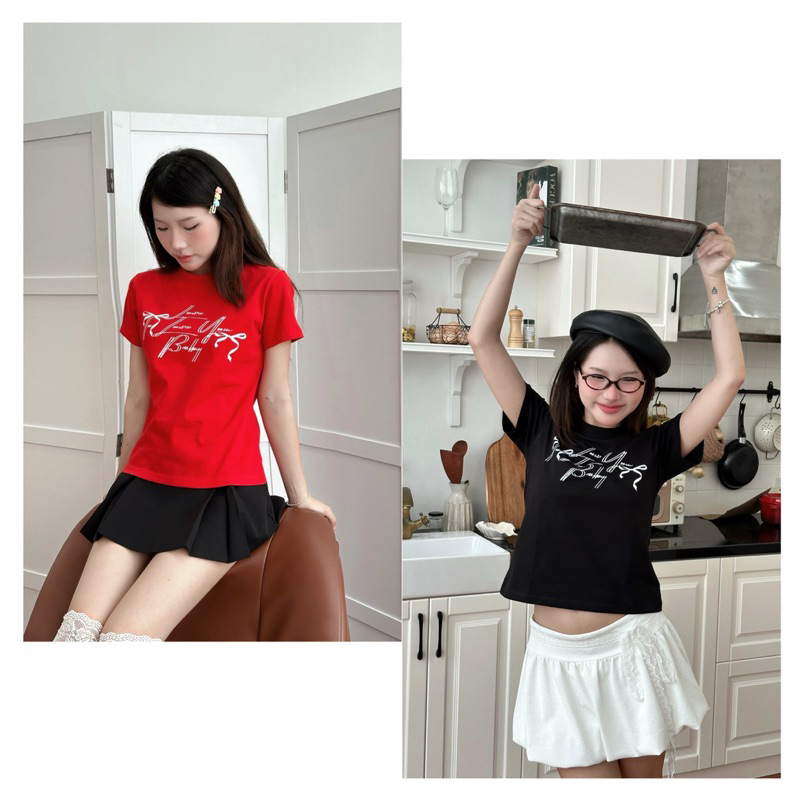 Áo Thun Nữ Baby Tee " LOVE TO LOVE YOU" - Kraken Drk 100% cotton 250gsm
