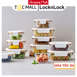 Hộp Đựng Thực Phẩm LocknLock Hộp Bảo Quản Thủy Tinh Có Nắp Chịu Nhiệt Nhiều Dung Tích LTG T2C Mall