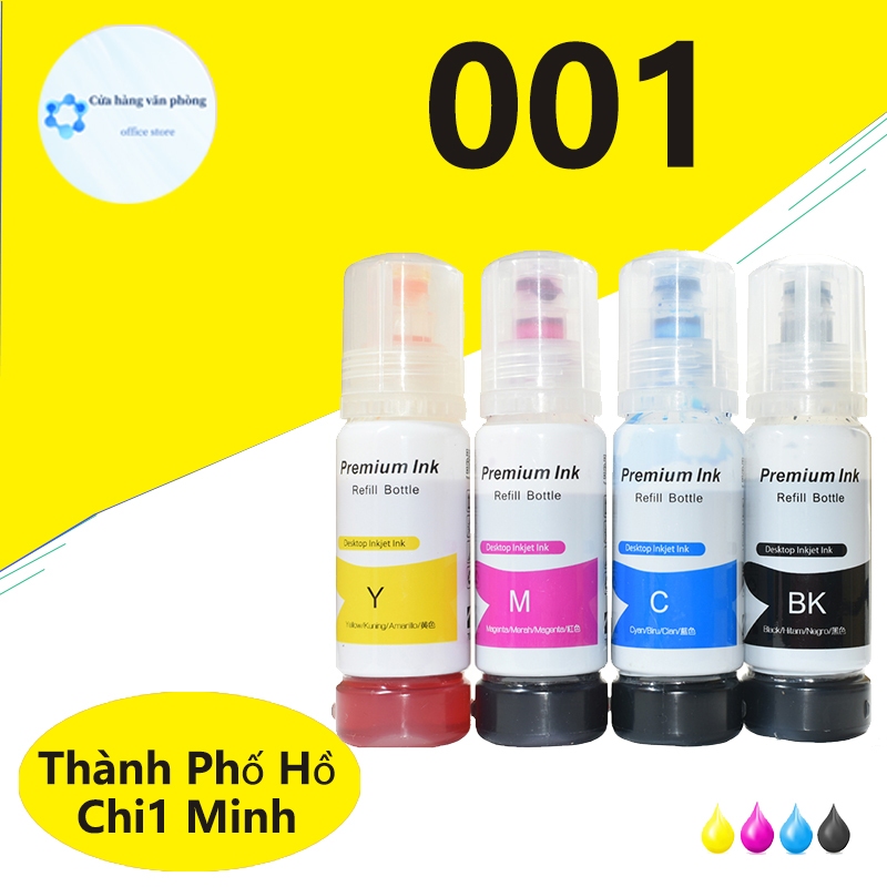Mực Epson 001 cho máy in Epson L4150 L4156 L4160 L4260 L4266 L6160 L6170 L6190 L6191 L6260 L6270 L62