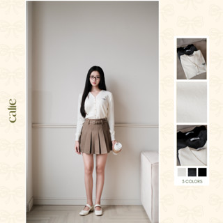 Áo cadigan cổ tim thêu ngực thời trang thiết kế thương hiệu Calie house AL148 CX055