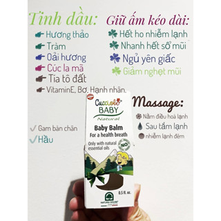 [Hộp 15ml và hộp 30ml] Sáp giữ ấm Baby Cucciolo