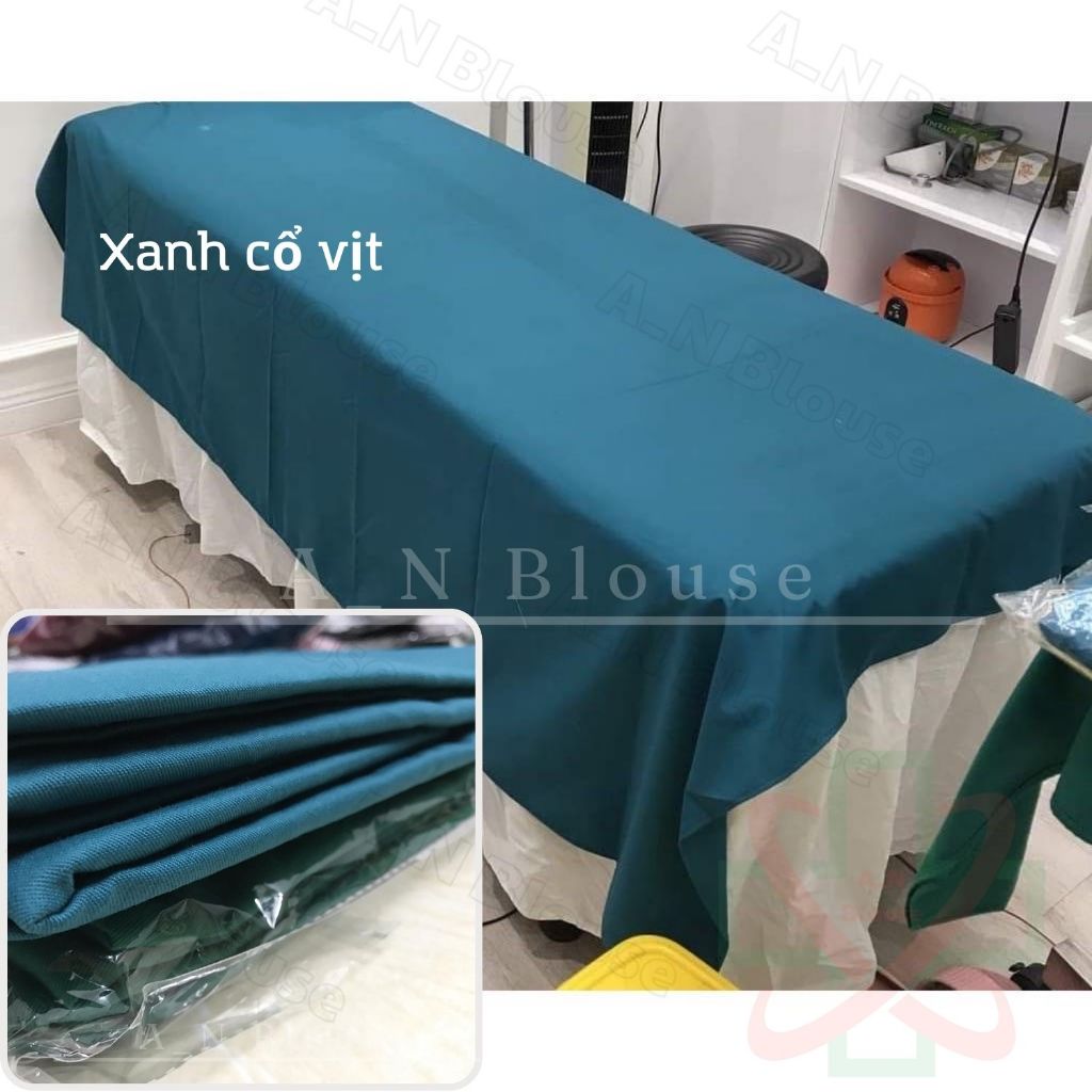 Ga phủ giường y tế, phẫu thuật, spa với 3 màu cơ bản - Khăn y tế, Khăn trải bàn nha khoa hàng kaki đẹp