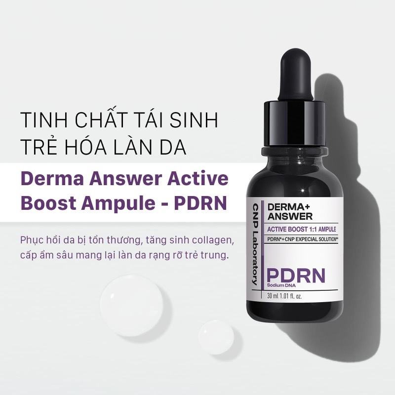 Serum PDRN CNP Derma Tinh chất căng bóng sáng da hỗ trợ tái sinh chống lão hóa 15ml 30ml