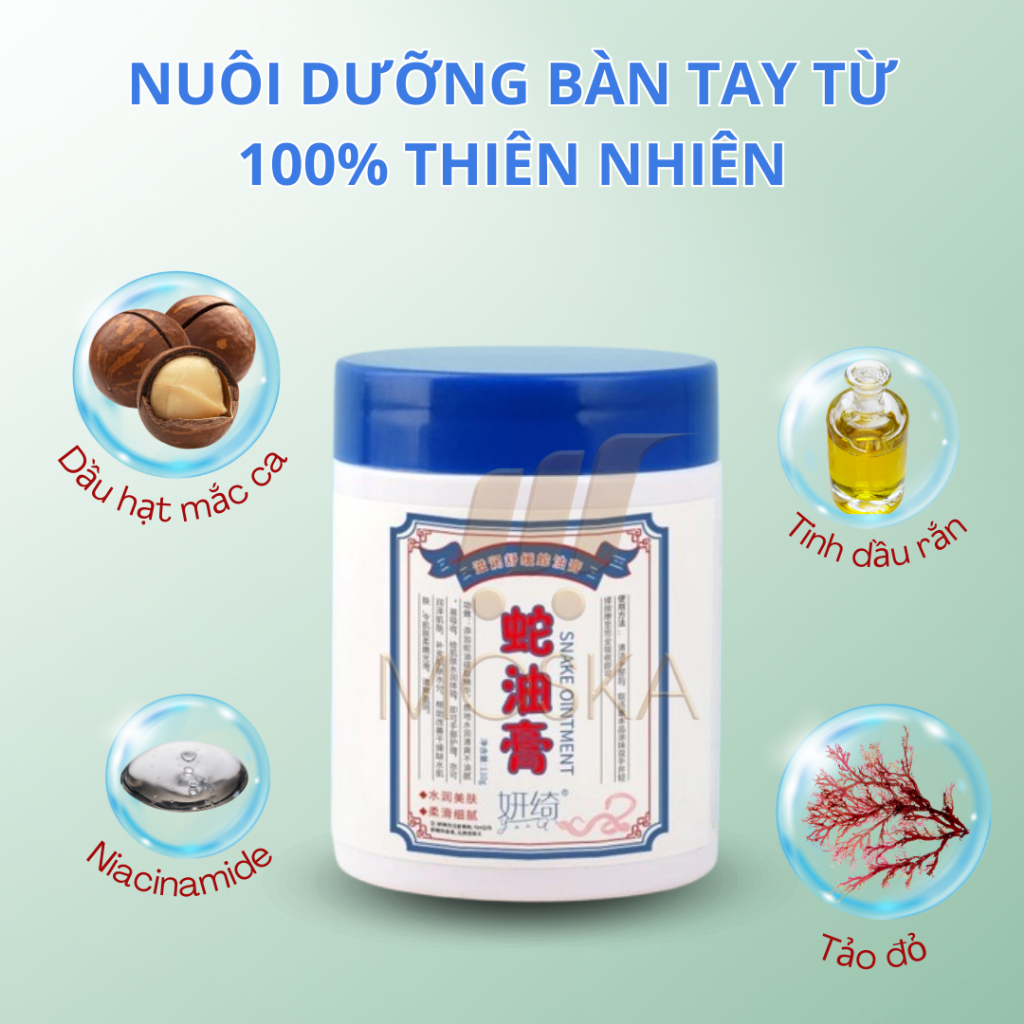 Kem dưỡng tay Đông Y Golden Snake dưỡng da tay siêu cấp ẩm chống lão hóa ngừa nhăn cho đôi tay đẹp hộp 110g | Moska Shop
