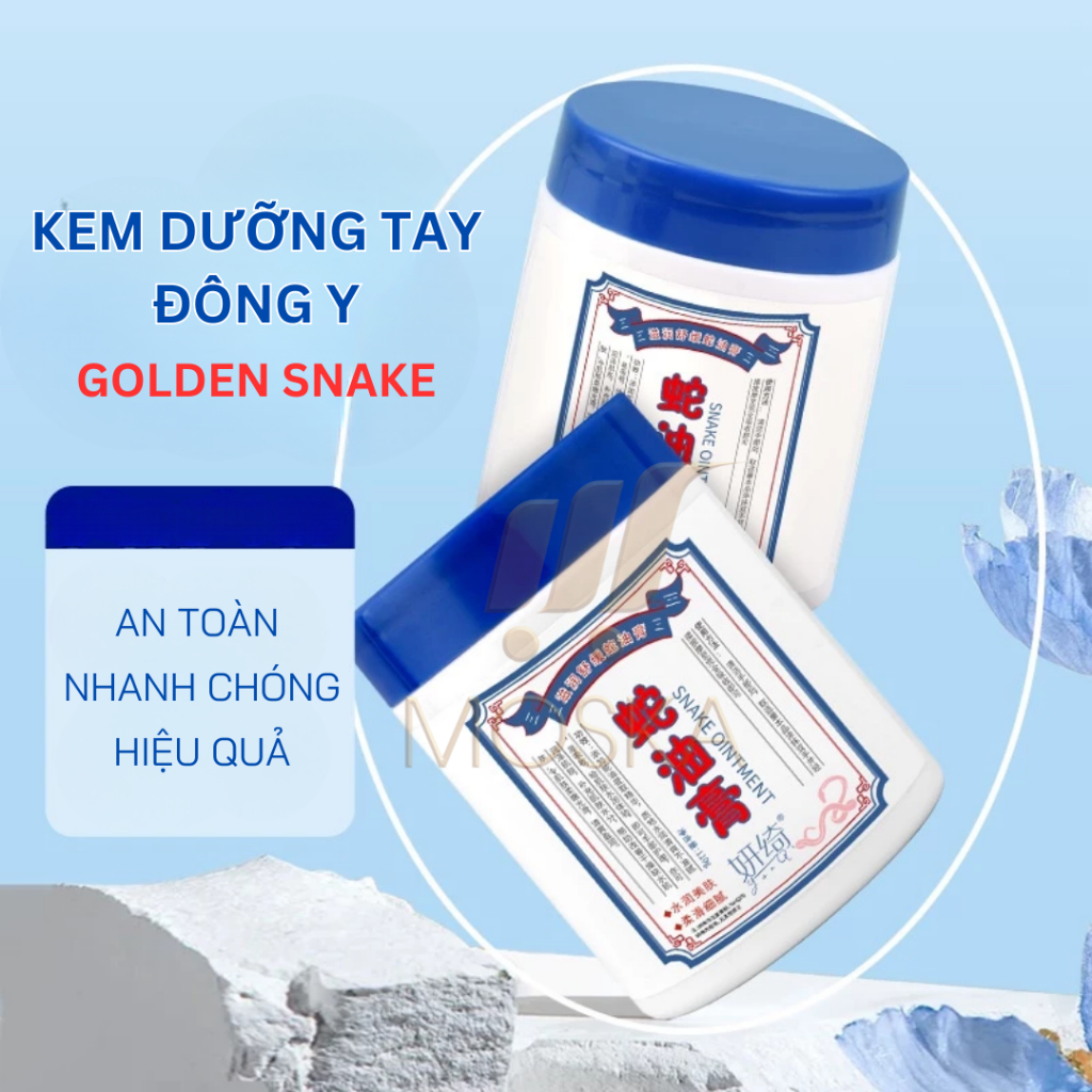 Kem dưỡng tay Đông Y Golden Snake dưỡng da tay siêu cấp ẩm chống lão hóa ngừa nhăn cho đôi tay đẹp hộp 110g | Moska Shop