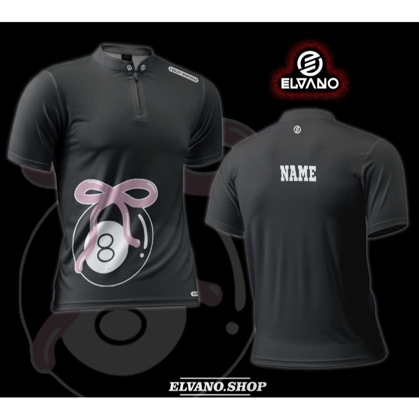 Áo Billiards Mẫu 8BALL ĐEN Mã TN-PRO109