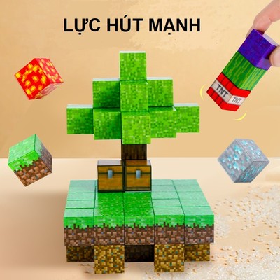 Khối Nam Châm 2cm - Đồ Chơi Khối Xây Dựng Từ Tính Đa Dạng Mẫu Cho Bé Sáng Tạo