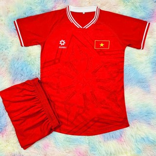 Bộ quần áo bóng đá đội VIỆT NAM ĐỎ 2024 - VẢI GAI THÁI CAO CẤP loại 1  💎FREE SHIP💎