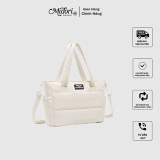 Túi Tote Phao Chần Bông SMART Nam Nữ Có Dây Đeo Chéo Vai Taslan Đựng Ipad Đi Học | M MIDORI
