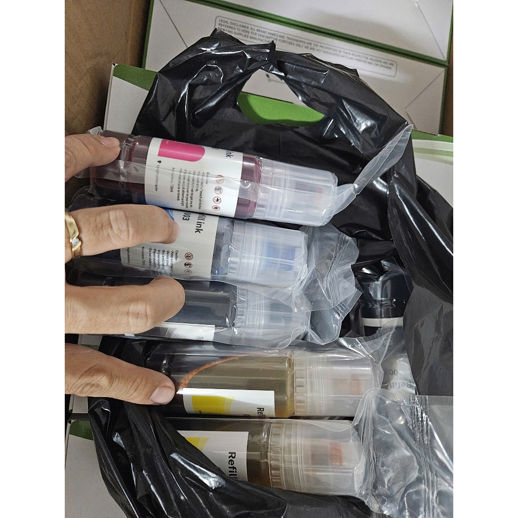 Mực màu 003 (dòng 4 số) cho máy in epson L1110/L1210/1250/L3210/L3250/L3110/L3150/L4150/1210.